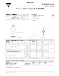 SUD40N02-3M3P-E3 Datasheet Cover