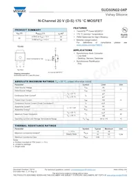 SUD50N02-04P-E3 Datasheet Cover