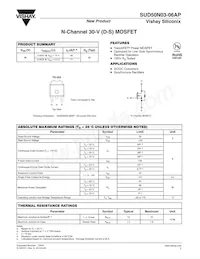 SUD50N03-06AP-T4E3 Datasheet Copertura