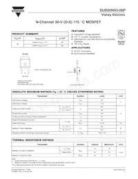 SUD50N03-06P-E3 Datasheet Copertura
