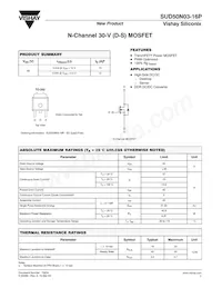 SUD50N03-16P-GE3 Datasheet Cover