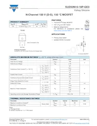 SUD50N10-18P-GE3 Datasheet Cover