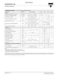 SUD50P04-13L-E3 Datasheet Pagina 2