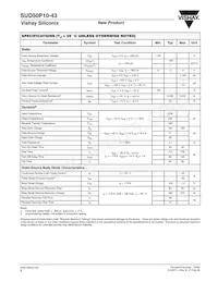 SUD50P10-43-E3 Datasheet Pagina 2
