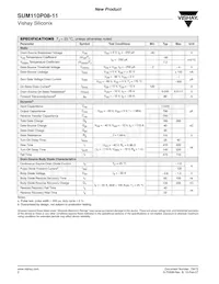 SUM110P08-11-E3 Datenblatt Seite 2