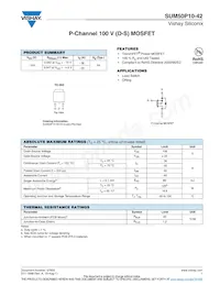 SUM50P10-42-E3 Datasheet Cover