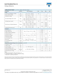SUP65P04-15-E3 Datasheet Page 2