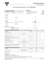 SUP75N03-04-E3 Datasheet Cover