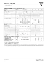 SUP75N03-04-E3 Datasheet Page 2