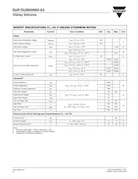 SUP85N02-03-E3 Datasheet Pagina 2