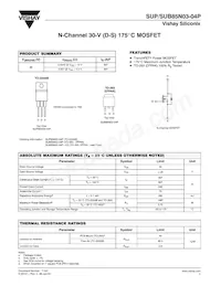 SUP85N03-04P-E3 Datasheet Copertura