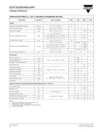 SUP85N03-04P-E3數據表 頁面 2