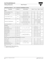 SUP85N04-03-E3 Datasheet Page 2