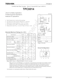 TPC8014(TE12L Datasheet Cover