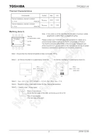 TPC8021-H(TE12LQ Datasheet Page 2