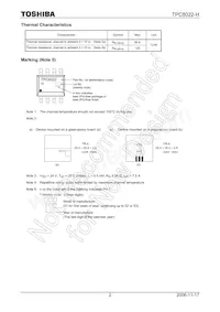 TPC8022-H(TE12LQ Datasheet Page 2