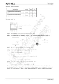 TPC8026(TE12L Datasheet Pagina 2