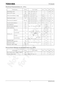 TPC8026(TE12L Datasheet Pagina 3