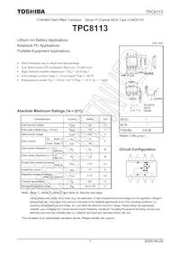 TPC8113(TE12L Datasheet Copertura