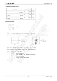 TPCA8005-H(TE12LQM Datasheet Page 2