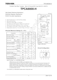 TPCA8008-H(TE12LQM Datasheet Cover