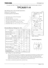 TPCA8011-H(TE12LQM Datasheet Cover