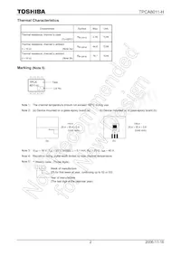 TPCA8011-H(TE12LQM Datasheet Page 2