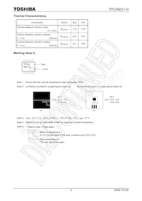 TPCA8021-H(TE12LQM Datasheet Pagina 2