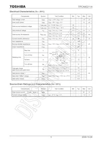 TPCA8021-H(TE12LQM Datasheet Pagina 3