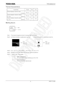 TPCA8023-H(TE12LQM Datenblatt Seite 2