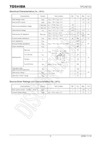 TPCA8102(TE12L Datasheet Page 3