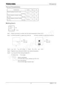 TPCA8103(TE12L Datasheet Pagina 2