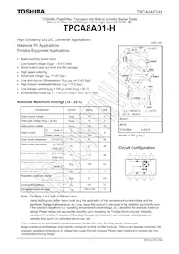 TPCA8A01-H(TE12L Datasheet Copertura