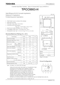 TPCC8003-H(TE12LQM Datasheet Cover