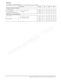VN2410LZL1G Datasheet Page 2