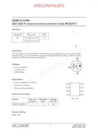 ZXMP3F35N8TA Datasheet Cover