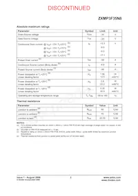 ZXMP3F35N8TA Datasheet Pagina 2