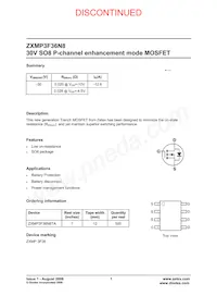 ZXMP3F36N8TA Datasheet Cover