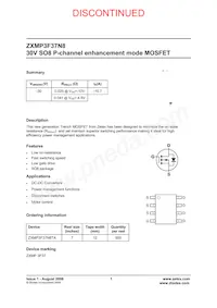 ZXMP3F37N8TA Datasheet Cover