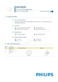 2N7002E Datasheet Page 2