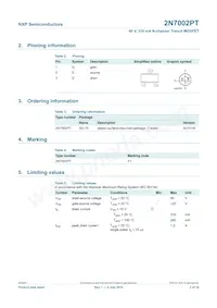 2N7002PT Datasheet Page 3