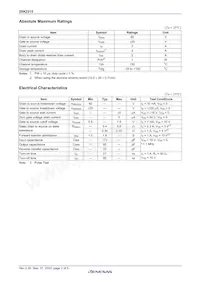 2SK2315TYTR-E Datasheet Page 4