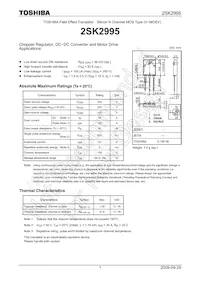 2SK2995(F) Datasheet Cover