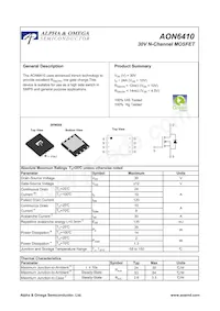 AON6410 Datasheet Cover