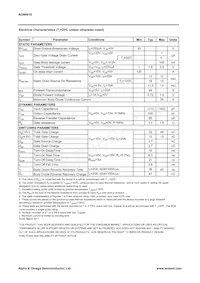 AON6410數據表 頁面 2