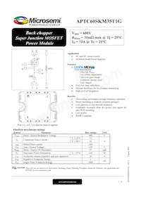 APTC60SKM35T1G Datasheet Cover