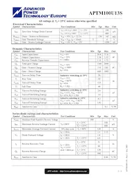 APTM100U13SG Datasheet Page 2