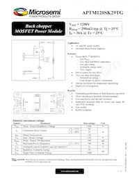 APTM120SK29TG Datasheet Cover