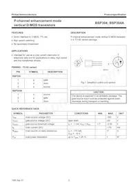 BSP304A Datasheet Page 2