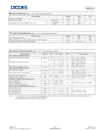 BSS123-7 Datasheet Pagina 2